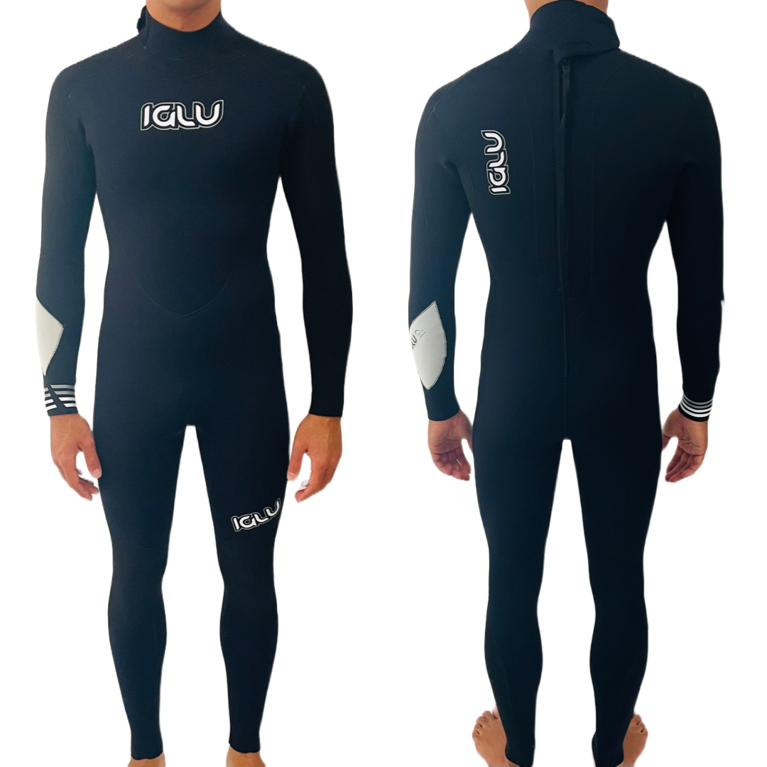 IGLU 4/3 Men's Year Round Steamer Full Length Wetsuit Black - IGLU Wetsuits