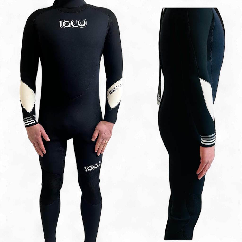 Iglu Mens 4/3 Wetsuit Full Length Wetsuit - Black